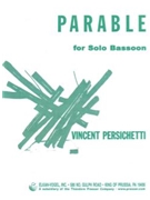 Parable for Solo Bassoon Preamble IV by Persichetti Vincent for Bassoon and Piano