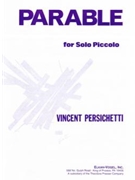 Parable For Solo Piccolo by Persichetti Vincent for C Piccolo Sol