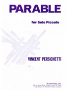 Parable For Solo Piccolo by Persichetti Vincent for C Piccolo Sol