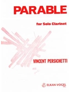 PARABLE for Solo Clarinet (Parable XIII) by Persichetti Vincent for