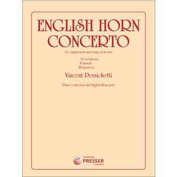 Concerto For English Horn by Persichetti Vincent for English Horn Solo