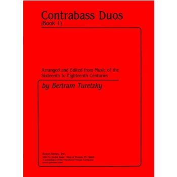 Duos Book 1 by Turetzky Bertram - Turetzky Bertram - Turetzky Bertram for String Bass Duet