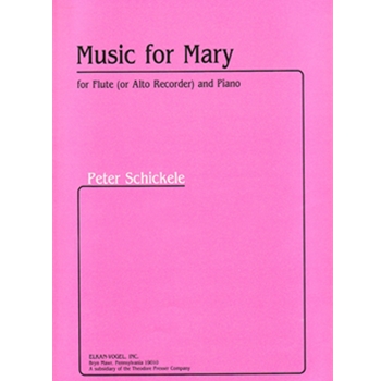 Music For Mary by Schickele P for Flute and Piano