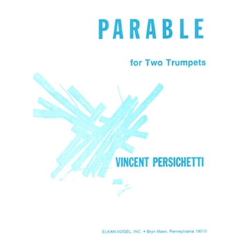 Parable 25 For 2 Trumpets Opus 164 by Persichetti Vincent for Trumpet Duet