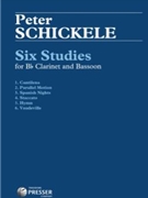 Six Studies For Clarinet And Bassoon by Schickele Peter for