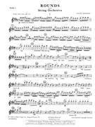 Rounds For String Orchestra by Diamond D for Violin I
