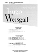 How Fair is Thy Love K'felach horimon S.A.T.B. a cappella by Anonymous - Hugo Weisgall - for