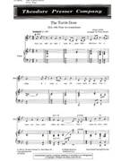 The Turtle Dove SSA with Piano Accompaniment by Folk Song - Ahrold Frank - for