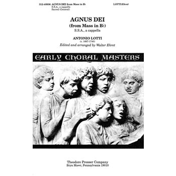 Agnus Dei by Lotti Antonio - Ehret Walter - for SSA