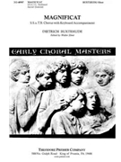 Magnificat S.S.A.T.B. Chorus with Keyboard Accompaniment by Buxtehude Dietrich for