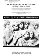 LE RENIEMENT DE ST. PIERRE for Chorus Soloists and Accompaniment by Charpentier Marc-Antoine - Hitchcock H Wiley - Marc-antoine Charpen for