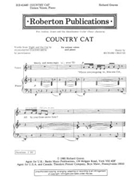 COUNTRY CAT for unison voices and piano by Graves Richard Elizabeth Coatsworth for