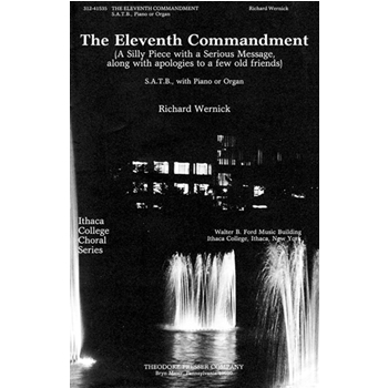 Eleventh Commandment The by Wernick for SATB