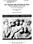 Da Traten Die Junger Zu Jesu by Melchior Vulpius - Fassett Charles - for