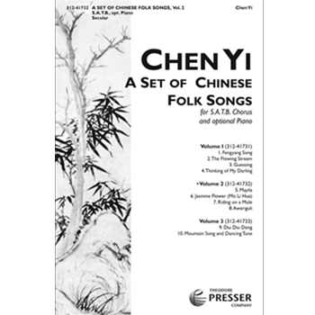 Set Of Chinese Folk Songs by - Yi Chen - for SATB (Vol 2)