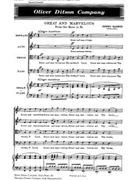Great and Marvelous From the Mass in B-flat by Farmer Henry for