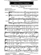 Prayer from """"Haensel and Gretel S.A. and Piano by Humperdinck Engelbert - Manney Charles - Adelheid Wette for