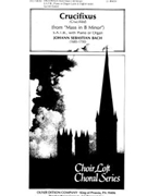 Crucifixus FROM ""MASS IN B MINOR by Bach Johann Sebastian N.w.h. for