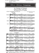 As Torrents In Summer from the Cantata "King Olaf" Part-song for SATB a cappella by Elgar Edward Longfellow Henry W for