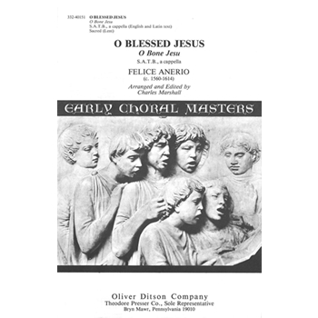 O Blessed Jesus by Anerio - Marshall - for SATB