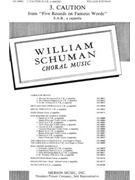 Caution by Schuman William for SAB