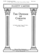 The Defense of Corinth for Speaker Chorus of Men's Voices and Piano 4 Hands by Carter Elliott Rabelais for