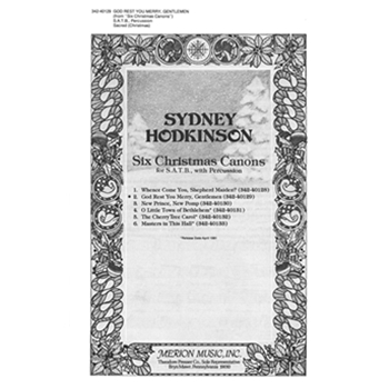 God Rest You Merry Gentlemen by Hodkinson Sydney for SATB
