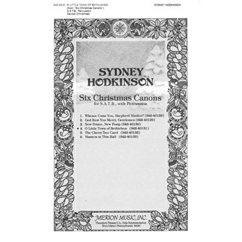 O Little Town Of Bethlehem by Hodkinson Sydney - Hodkinson - Brooks Phillips for SATB