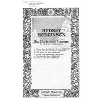 Masters In This Hall by Hodkinson Sydney for SATB