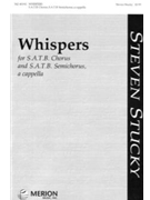 Whispers by Stucky Steven Anonymous for SATB