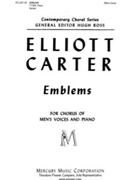 Emblems for Chorus of Men's Voices and Piano by Carter Elliott A.f. Tate for