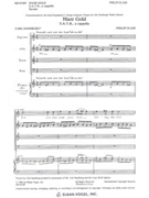 Haze Gold S.A.T.B. a cappella by Glass Philip Carl Sandburg for