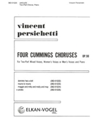 Uncles Two Part Chorus and Piano - SA TB SB or SATB by Persichetti Vincent cummings e e for
