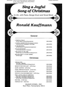 Sing a Joyful Song of Christmas by Kauffmann Ronald E Ronald E. Kauffmann for