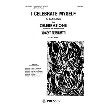I Celebrate Myself by Persichetti Vincent Whitman Walt for SATB