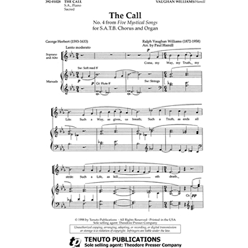 THE CALL by Vaughan Williams Ralph - Hamill Paul - for