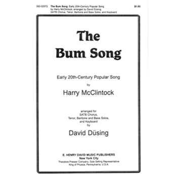 Bum Song by McClintock Harry - Dusing David - for SATB