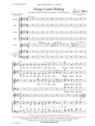 Kings Came Riding by Holmes Brian Charles Williams for SATB a cappella