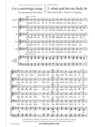 4 e e cummings Songs - 3. when god lets my body be by Holmes Brian cummings e e for