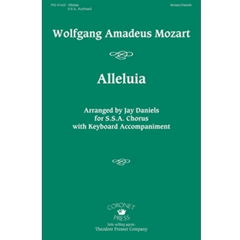 Alleluia by Mozart Wolfgang Amadeus - Daniels Jay - for SSA and Piano