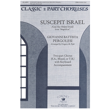 SUSCEPIT ISRAEL GOD HAS HELPED ISRAEL FROM ""MAGNIFICAT by Pergolesi Giovanni Battista - Pysh Gregory M - for