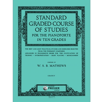 Standard Graded Course Of Studies Grade 4 by Mathews for Piano Method