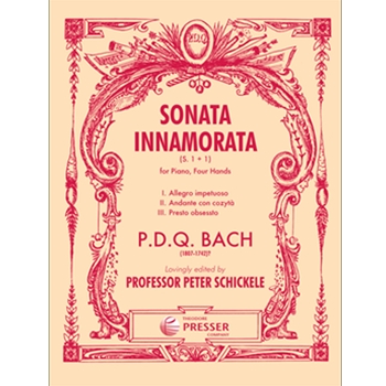 Sonata Innamorata by Bach P.D.Q. for 1 Piano 4 Hands