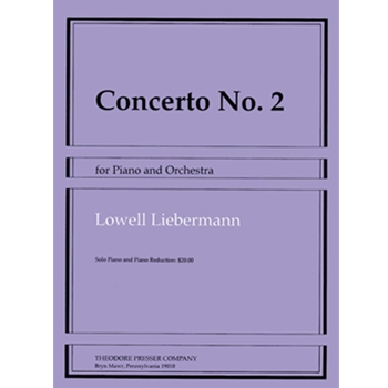 Concerto No 2 For Piano and Orchestra by Liebermann Lowell for Piano