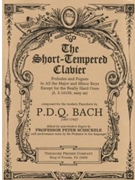 Short-Tempered Clavier by Bach P.D.Q. - Schickele Peter - for Piano