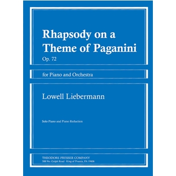 Rhapsody On A Theme By Paganini Opus 72 by Liebermann for 2 Piano 4 Hands