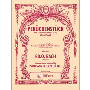 Peruckenstuck by Bach P.D.Q. - Schickele Peter - for Vocal Collection