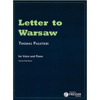Letter To Warsaw by Pasatieri Thomas Braun Pola for Vocal Collection