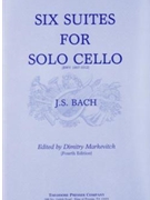 6 Suites For Solo Cello 4th Edition by Bach Johann Sebastian - Markevitch Dimitry - Dimitry Markevitch for Cello Solo