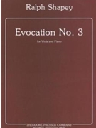 Evocation #3 by Shapey Ralph for Viola and Piano